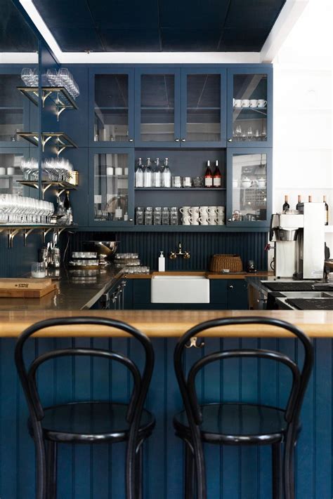 Dark Blue Bar At The Little London Plane In Seattle Contemporary Bar