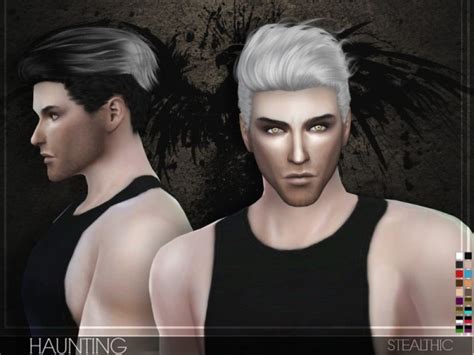 The Sims Resource Stealthic Haunting Male Hair • Sims 4 Downloads