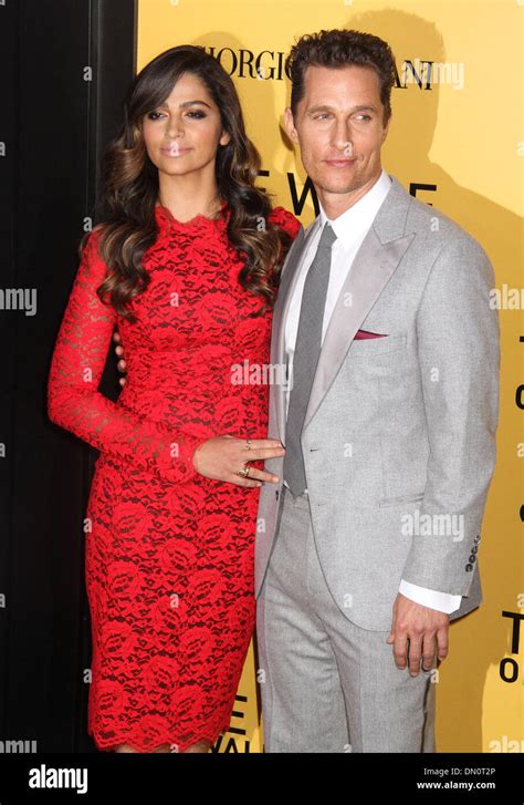 New York Usa 17th Dec 2013 Actor Matthew Mcconaughey And His Wife Camila Alves Attend The