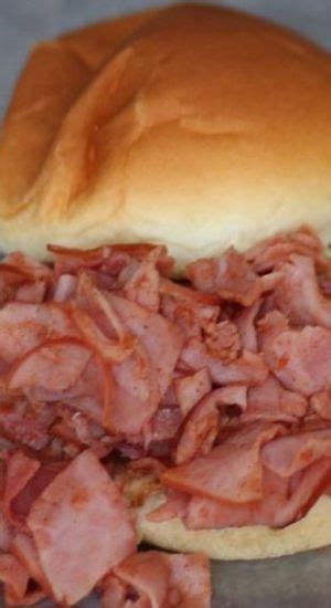 Pittsburgh Ham Barbecue Sandwiches Marguerites Cookbook Recipe