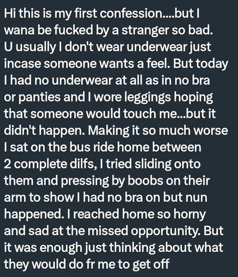 PervConfession On Twitter She Wants To Get Groped By Strangers