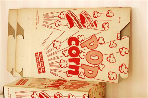 Vintage 1940s 1950s Unused Popcorn Boxes