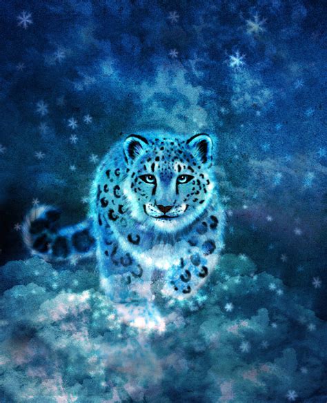 Snow Leopard Digital Art