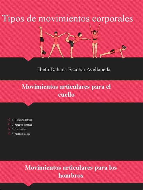 Tipos De Movimientos Corporales Pdf