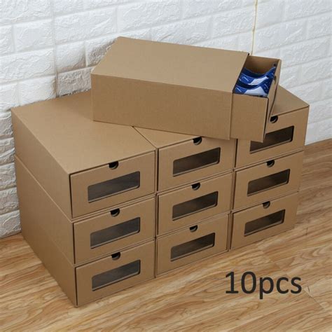 30 Pack Of Foldable Shoe Box Storage Blogknakjp