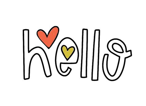 Heart Hello Sticker For Ios And Android Giphy