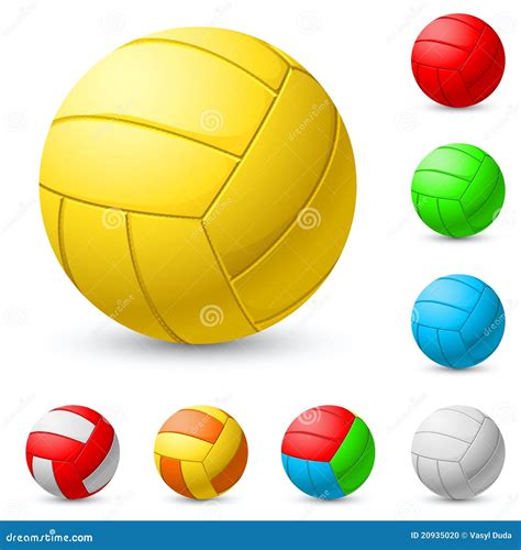Realistic Volleyball Stock Vector Illustration Of Closeup 20935020