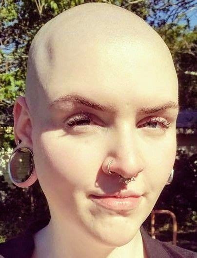 shave eyebrows bald head women skinhead reggae chemo hair loss reggae style miss girl bald