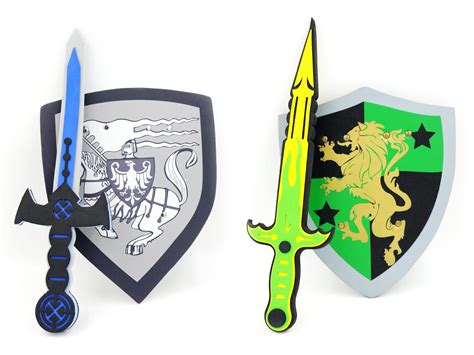 Foam Swords And Shields Pretend Play Weapons Kids Play Knights Toy