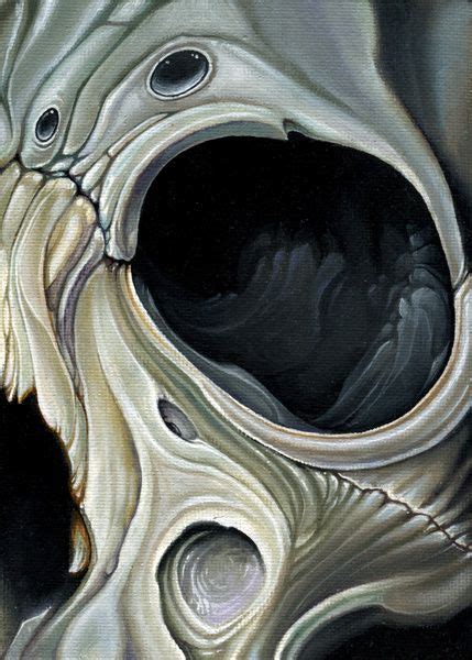 Grey Surreal Skull Art Print By Voss Fineart Society6 Skull Art