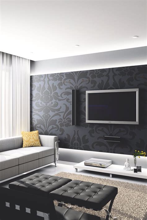 List Of Living Room Modern Grey Wallpaper References