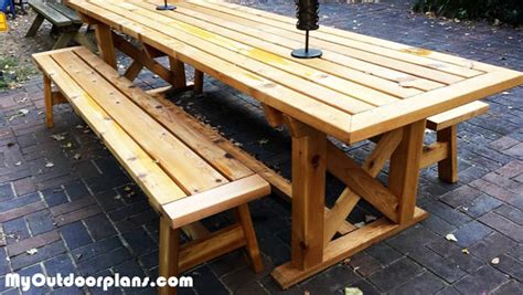 The top 10 best outdoor ping pong tables. DIY Outdoor Trestle Table | MyOutdoorPlans | Free ...