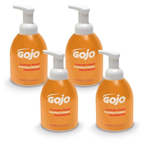 Gojo 5762 04 18 Oz Luxury Foam Antibacterial Handwash