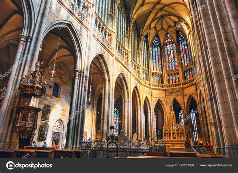 Czech Republic Prague September 30 2017 Interior Of St Vitus