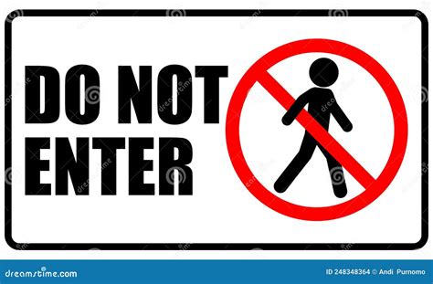 Do Not Enter Sticker Template Design Restricted Area Authorized