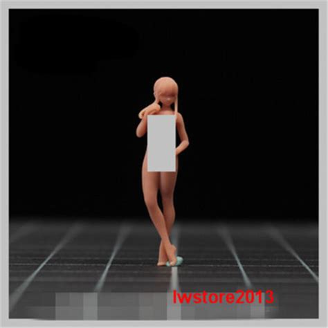 Unpainted Yor Forger Naked Girl Scene Props Figure Model Fit Car