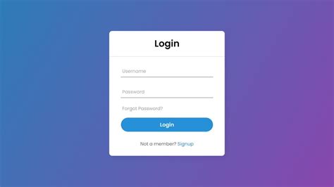 Animated Login Form Using Html And Css Only No Javascript Or Jquery