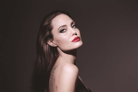 Angelina Jolie By Mathieu Cesar For Guerlains Mon Guerlain Eau De