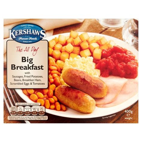 Carbohydrate breaks down into glucose, which raises blood sugar. Morrisons: Kershaws The All Day Big Breakfast 400g(Product ...