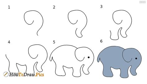 Elephants Step By Step Drawing At Getdrawings Free Download