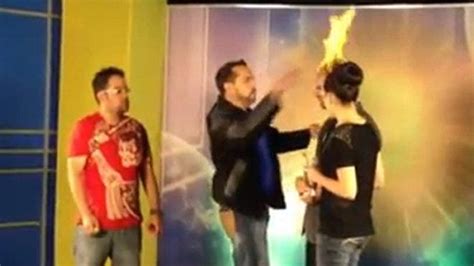 American Magicians Head Lit On Fire On Dominican Tv Show Fox News