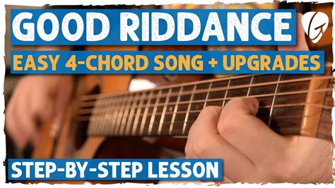 Good Riddance Guitar Tutorial Easy Version Intermediate Picking