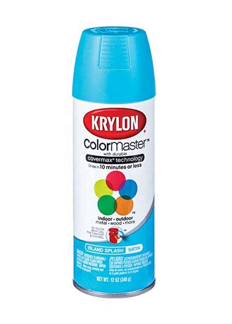 Krylon Color Master Satin Spray Paint Island Splash 12 Oz Colorbank