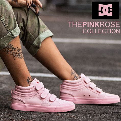Dc Shoes 2018 The Pink Rose Womens Skateboarding Lifestyle Collection
