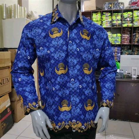 Jual Seragam Batik Korpri Terbaru 2022 Pakai Furing Seragam Batik Pns
