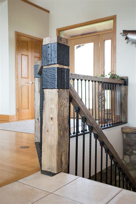 The thing about a rustic basement is that it has to provide warmth and looks natural. Basement Remodel - Rustic - Staircase - Other - by Bartow ...