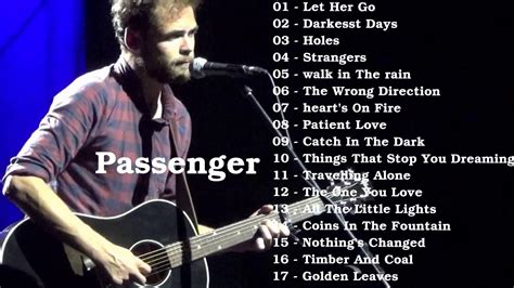 Passenger All Songs The Very Best Of Passenger Album [best Cover Playlist] Youtube