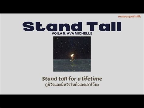 Thaisub Lyrics Stand Tall Voil Ft Ava Michelle Tall Girl Ost