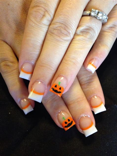 Ready For Halloween Try French Tip Nail Designs The Fshn
