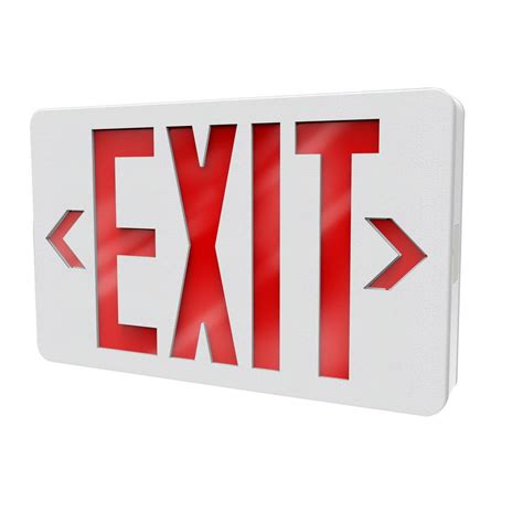 Philips Thermoplastic LED White Emergency Exit Sign with Battery / 722 ...