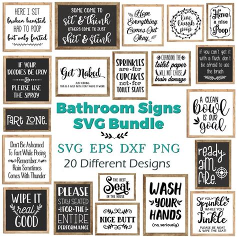 Clip Art Flush The Toilet Sign Svgdxfpng Cut File For Cricut And