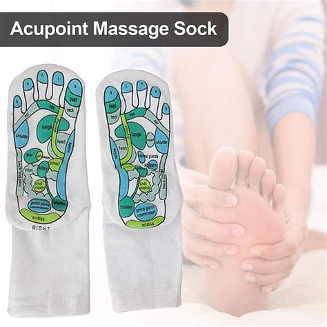 Wrea Acupressure Reflexology Socks Foot Massage Sock Five Toe Separate Socks For Women And Men