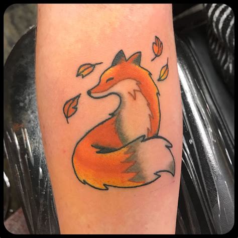 Cute Fox Tattoo By Sara Ingle Incredible Tattoos Foxxy Fox Tattoo