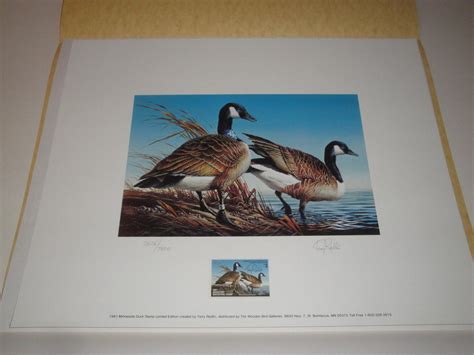 1981 And 1985 Minnesota Duck Stamps And Prints Terry Redlin Matching