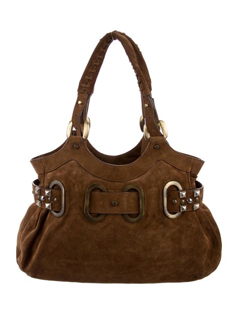 Barbara Bui Suede And Leather Hobo Bag Handbags Bab21821 The Realreal