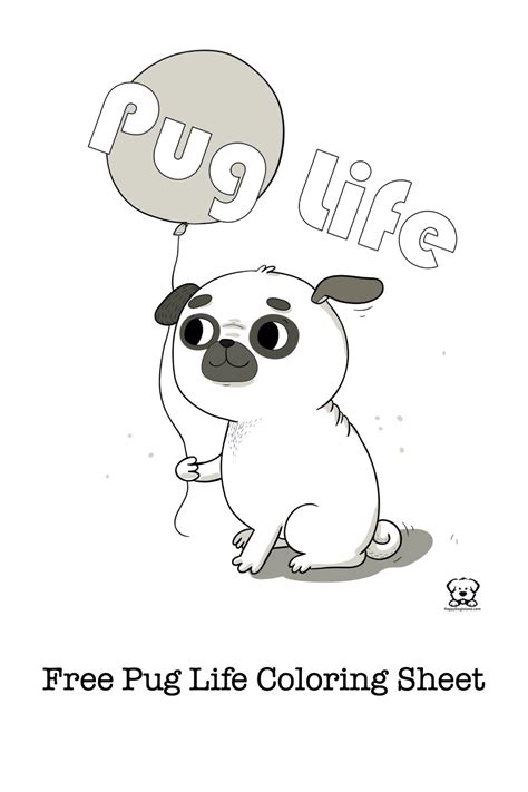 Free Pug Coloring Page Dog Coloring Page Coloring Pages Dog Coloring