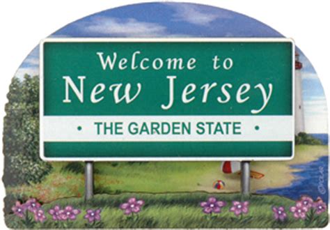 Welcome To Nj Welcome Sign Fridge Magnet Jersey4sure