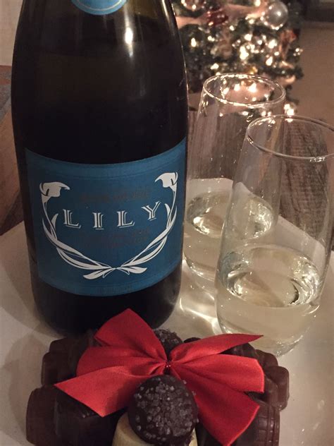 December 25 2016 Colio Estate Wines Sparkling Lily With Chocolates
