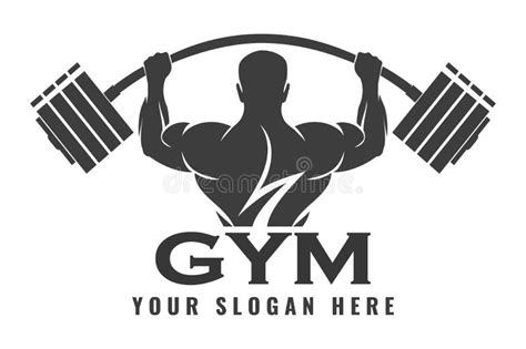 Fitness Logo Design Templatedesign For Gym And Fitness Club Stock