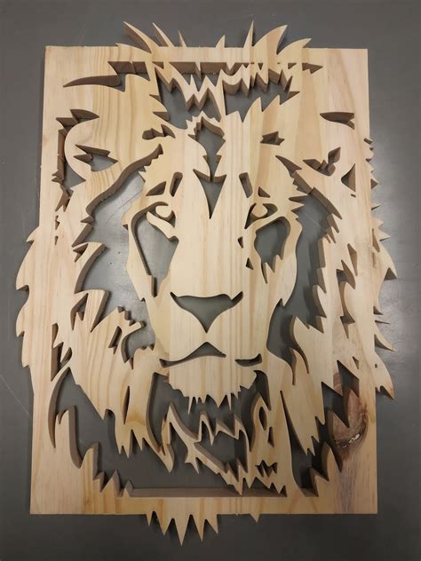 Lion Dxf Frame Laser Cutting Files Water Jet Cutting Files Etsy Canada