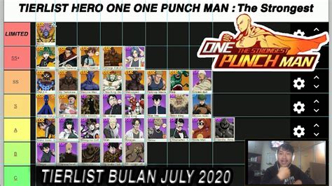 BEST HEROES TIER LIST JULY ONE PUNCH MAN The Strongest YouTube