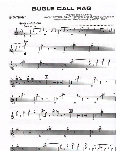 Bugle Call Rag Big Band Era Transcriptions By Composer Performer