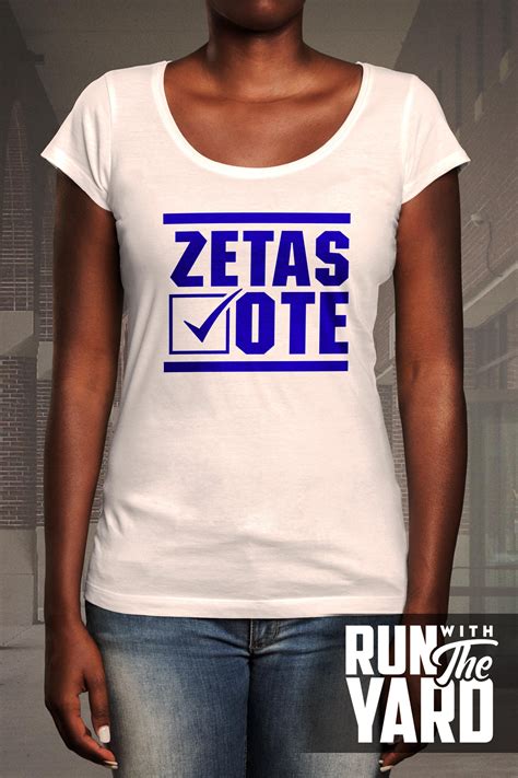 Greeks Vote Zeta Phi Beta Shirt Vote Stroll To The Poll Etsy