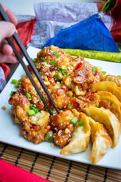 sweet spicy kung pow cauliflower  starving chef