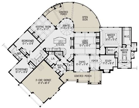 Lake Front Plan 2611 Square Feet 3 Bedrooms 25 Bathrooms 699 00036