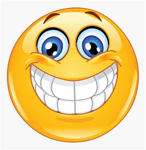 Big Smiley Face Clipart Png Download Excited Smiley Transparent